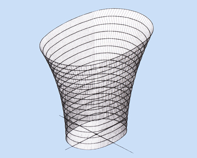 Elliptical Vase Shape Pier